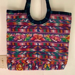 Guatemala huipil shoulder totebag.